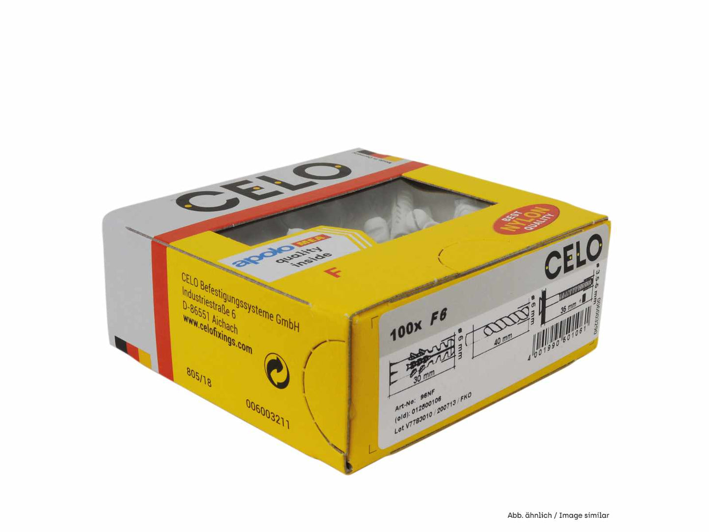 Celo Normaldübel F 6 6x30 | 400St/Pak