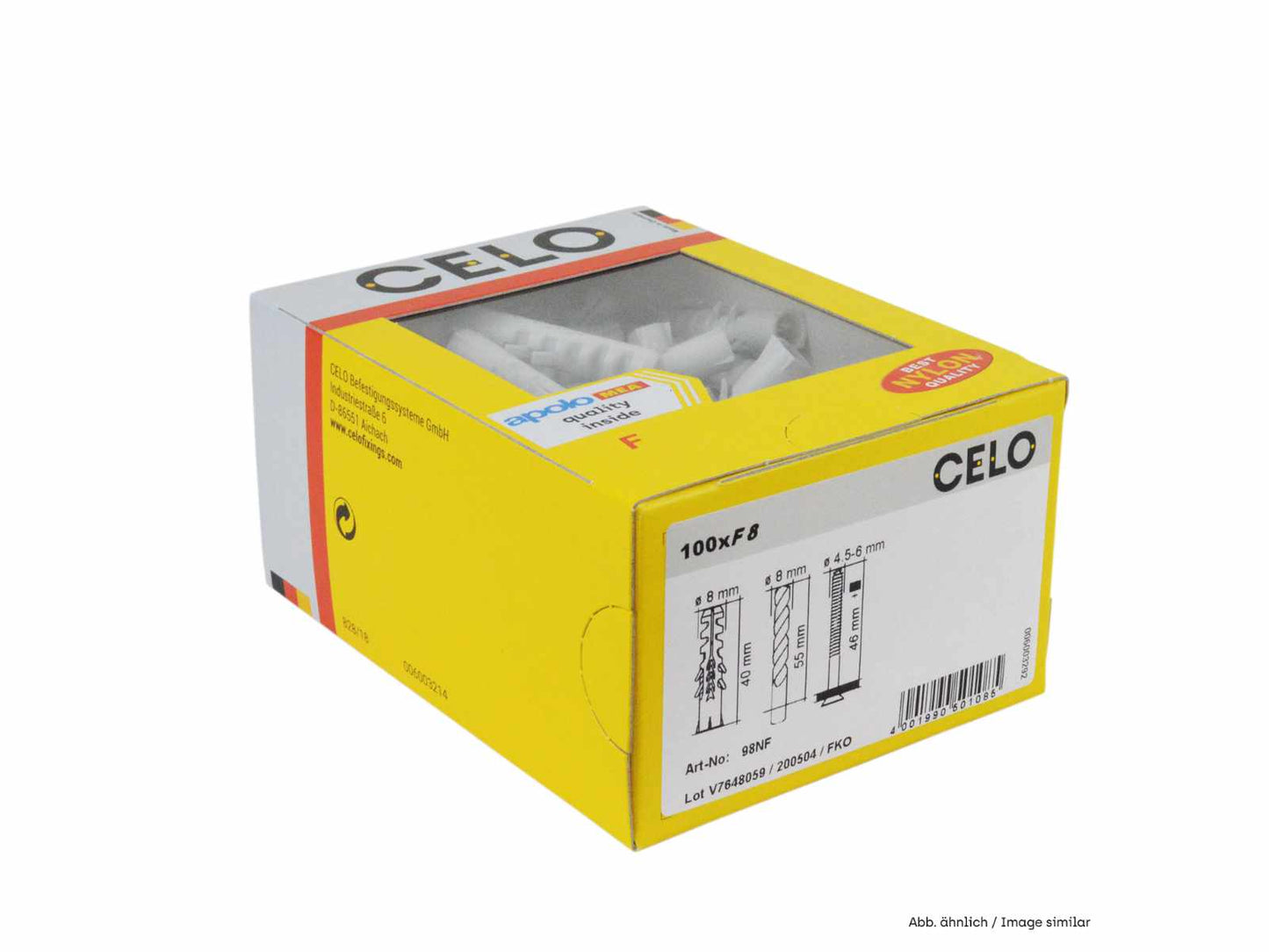 Celo Normaldübel F 8 8x40 | 100St/Pak