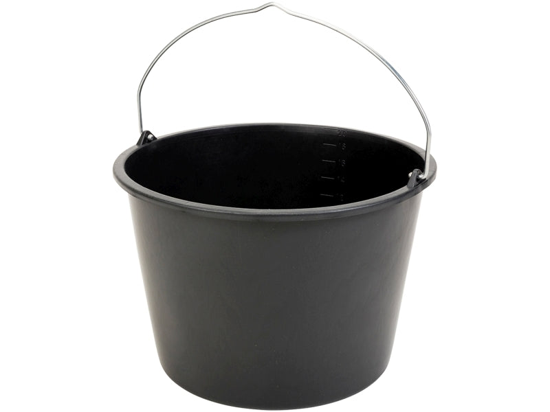 HaWe Baueimer 20l Kreuzboden Schwarz
